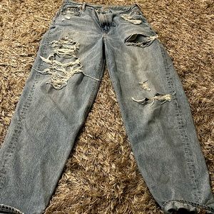 American eagle mom jeans size 4
